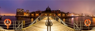 panorama der fischauktionshalle in hamburg-altona