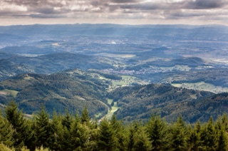 blick vom hochblauen über den südschwarzwald