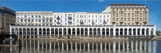 panorama der hamburger alsterarkaden