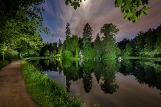 nächtlicher schlosspark donaueschingen