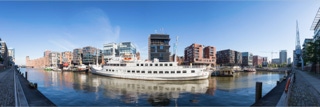 panorama am sandtorkai in der hamburger hafencity