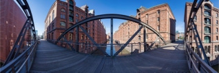 panorama in der hamburger speicherstadt
