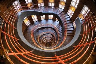 Treppenhaus des hamburger Sprinkenhof