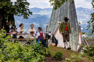 tirol: landesmusikfest in rattenberg